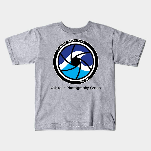 OPG Lens Logo Black Type Kids T-Shirt by OshkoshPhotographyGroup_1